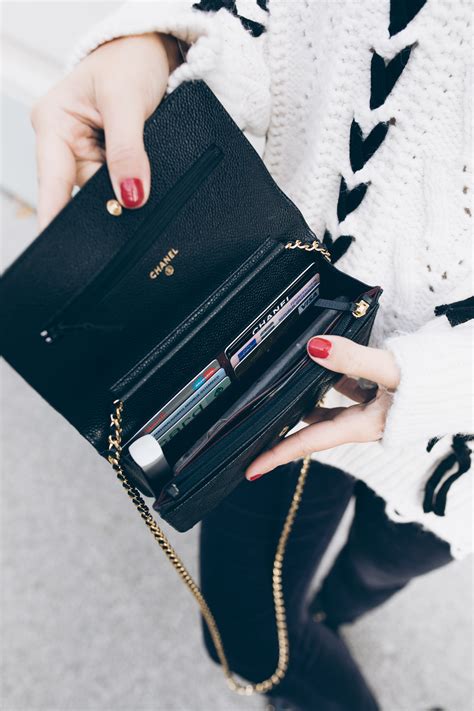 using the chanel passport case as a wallet|Chanel WOC .